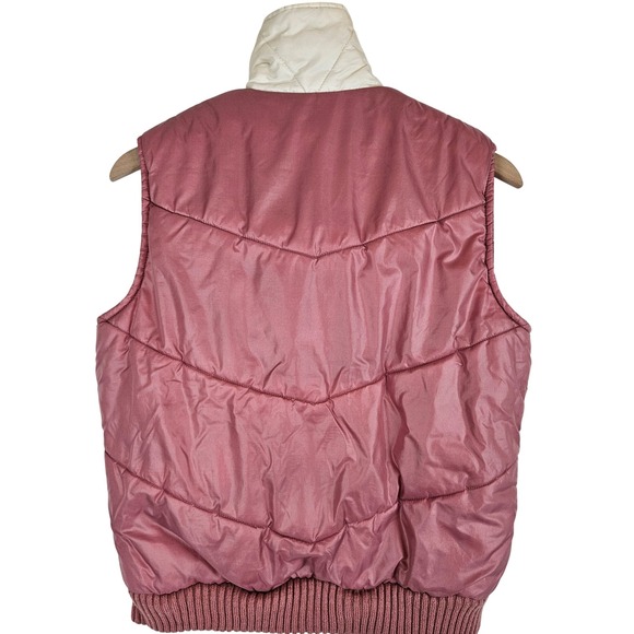 Kmart vintage puffer vest colorblock 90s gorpcore pink,‎ size M - Picture 2 of 7